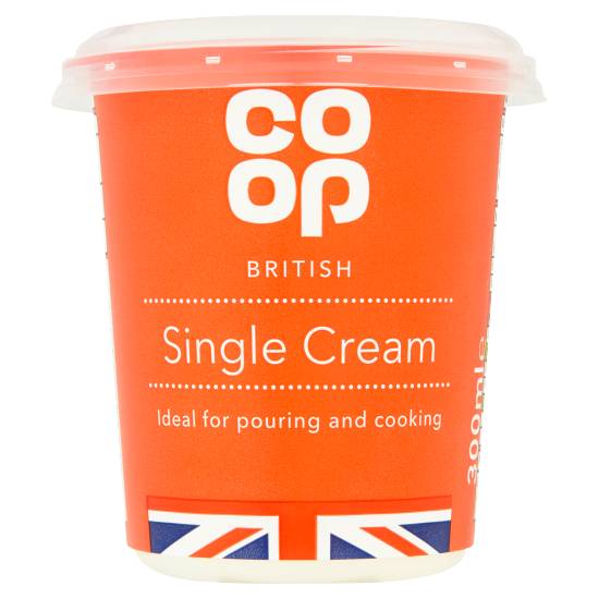 Co-op British Single Cream (300ml)