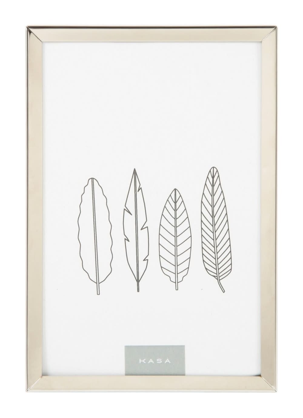 Moldura Prateada Lisa 10 x 15cm