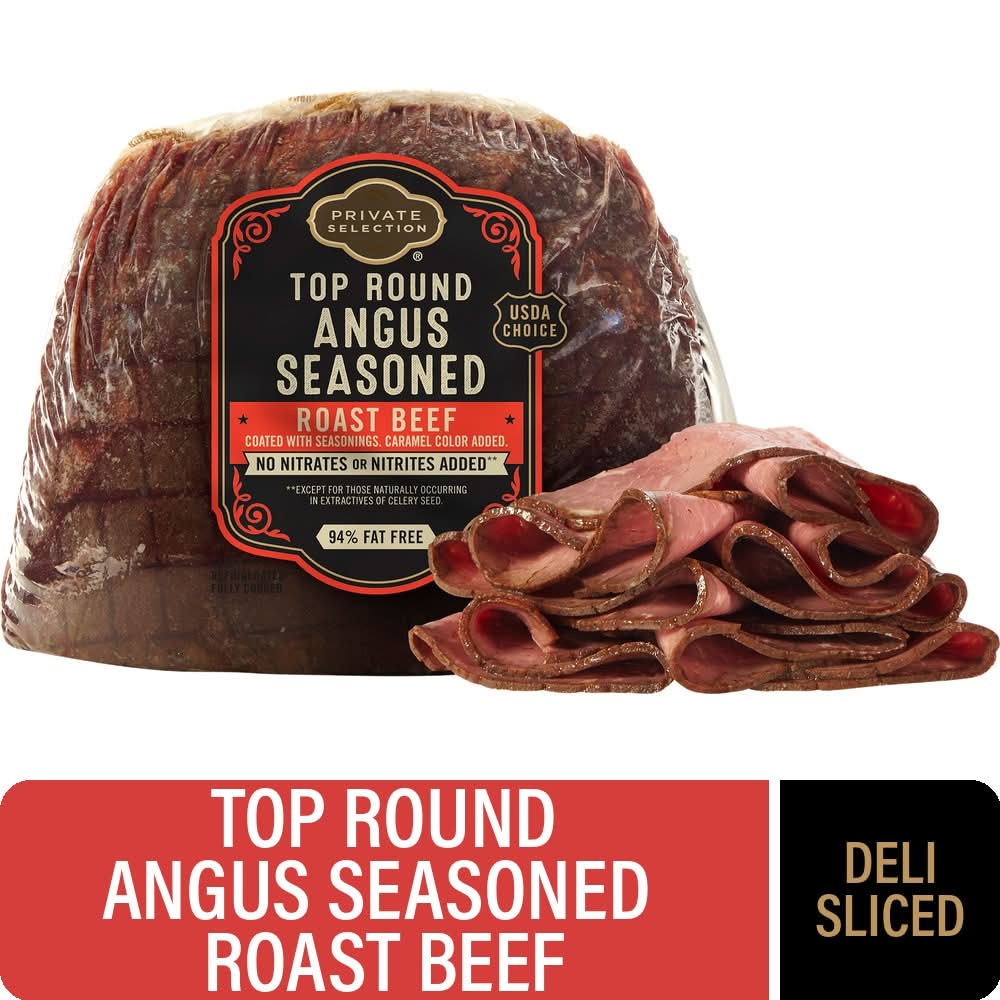 Private Selection® Top Round Angus Seasoned Roast Beef Deli Sliced