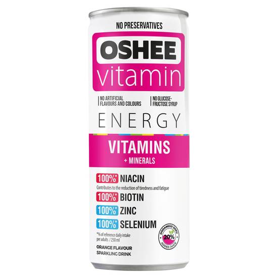 Oshee Vitamin & Mineral Energy Drink 250ml (Sugar levy applied)