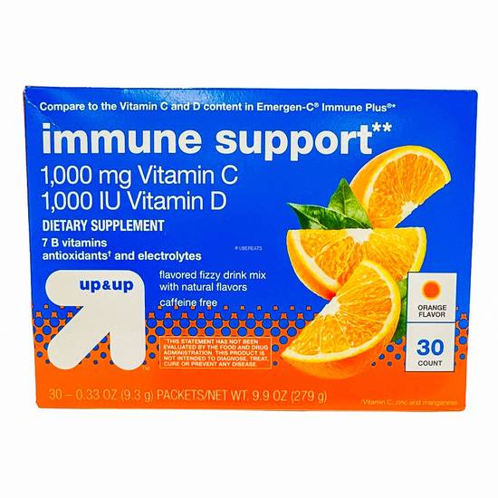 Up & Up Vitamin C + D Immune Support Powder (30 ct) (orange)