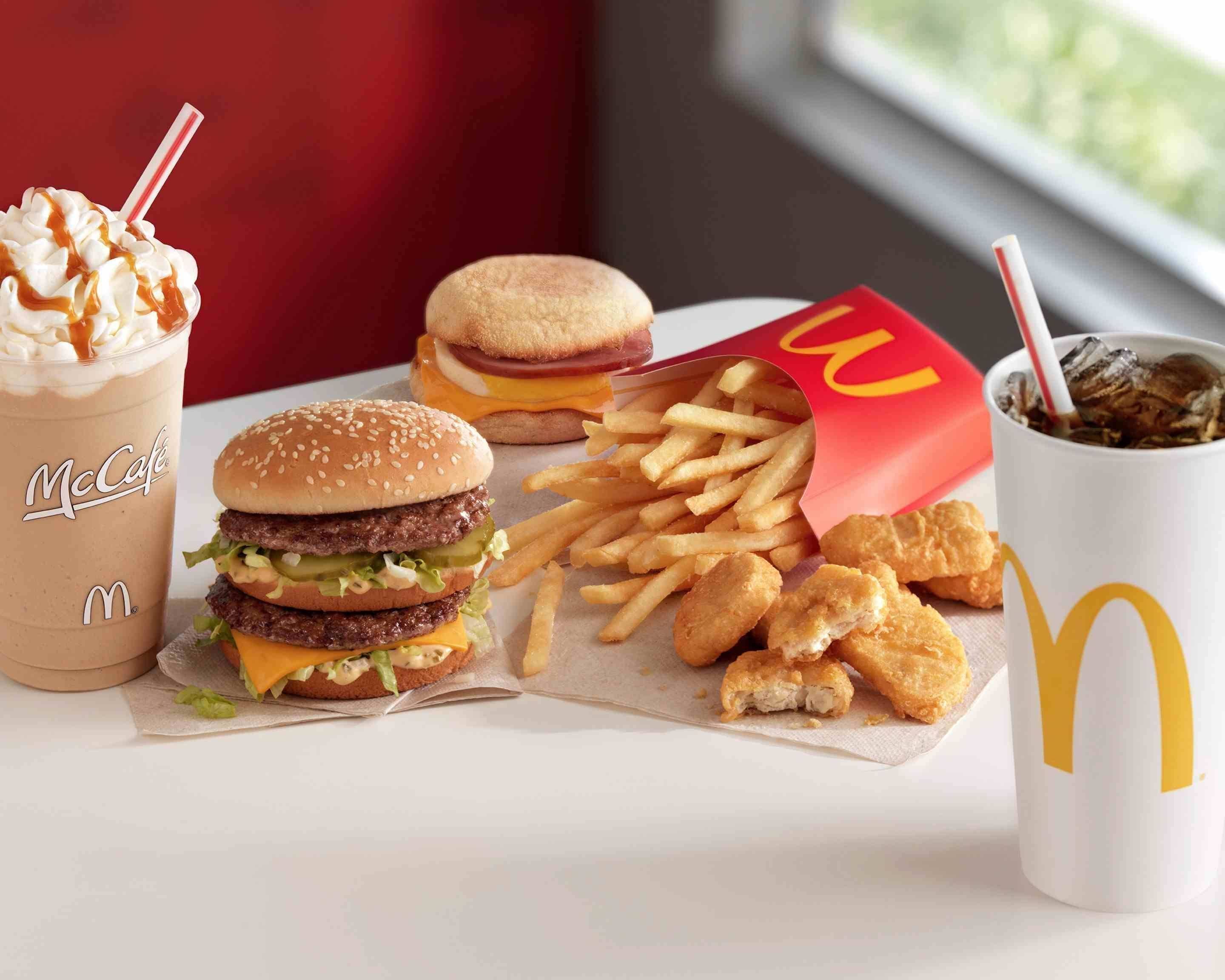 Mcdonalds online deals menu