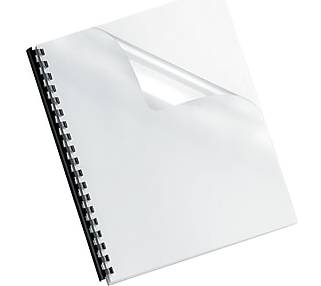 Fellowes Crystals Presentation Covers, Letter Size, Clear, 25/Pack (52043)