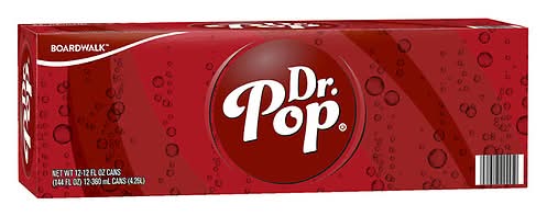 Boardwalk Dr. Pop Soda, Cherry Cola (12 x 12 fl oz)