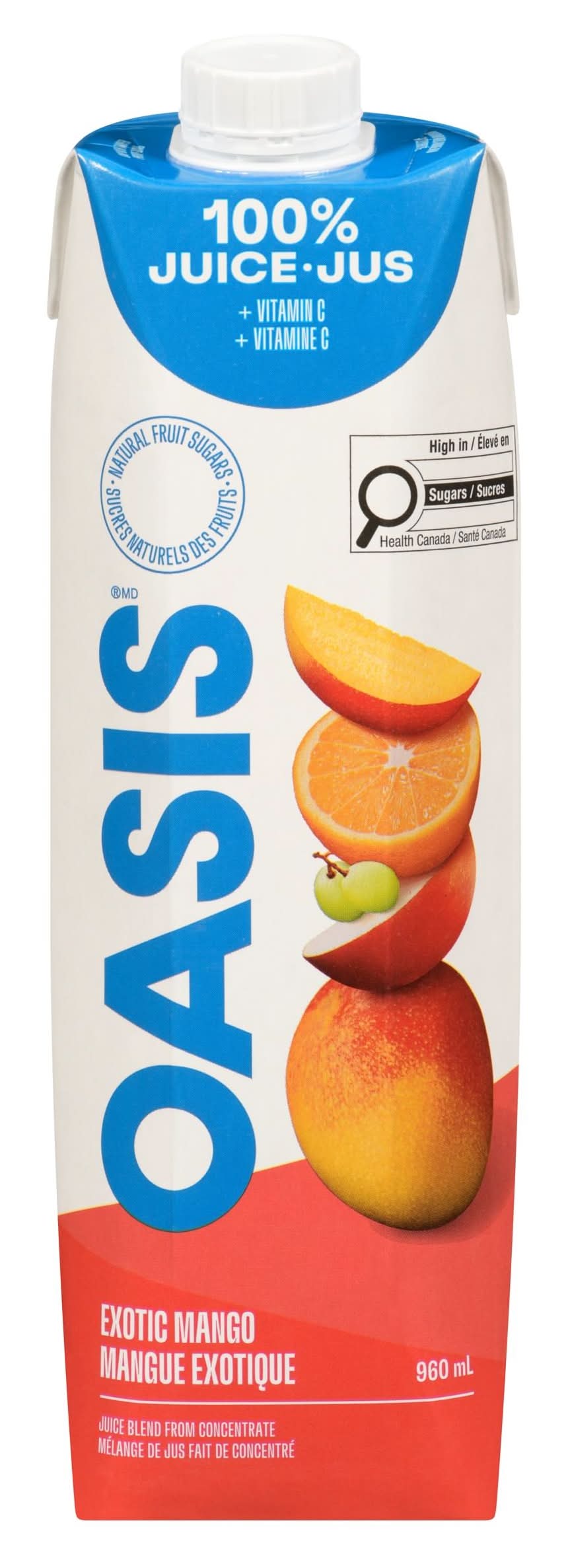Oasis Exotic 100% Juice, Mango (960 ml)