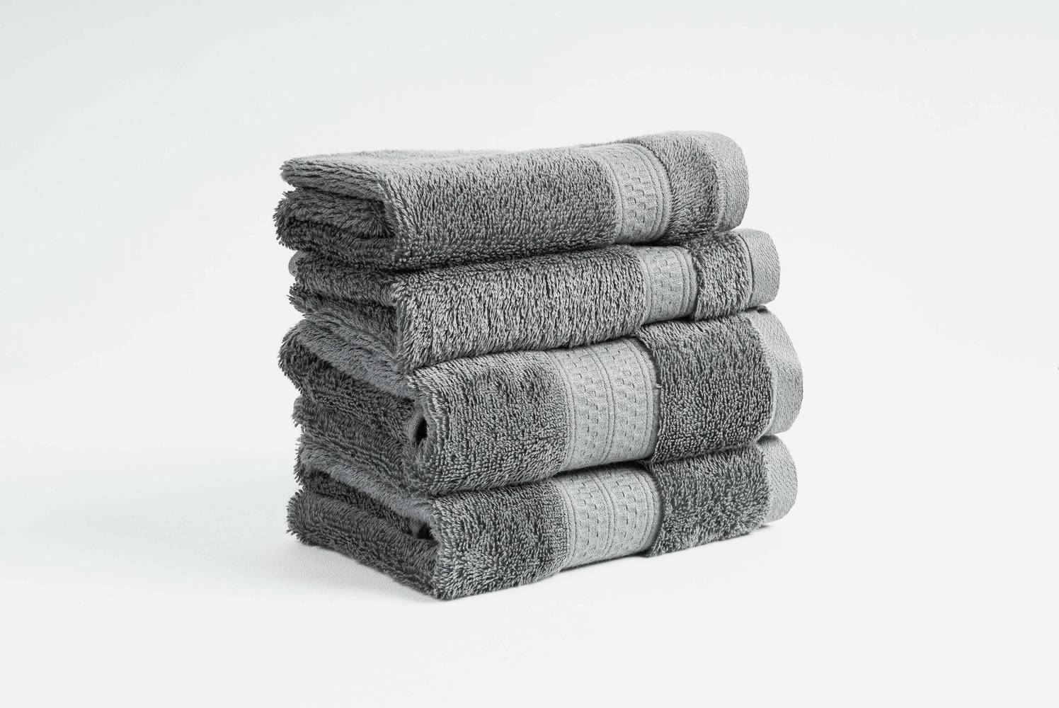 allen + roth 4-Piece Dk Gray Cotton Hand Towel and Wash Cloth Set | TRNSFTHWGRY