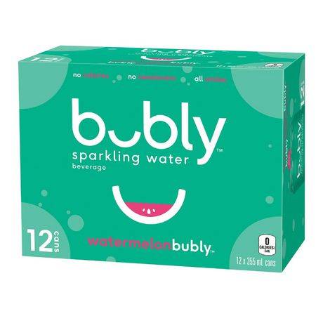 Bubly Watermelon Sparkling Water (12 ct, 355 ml)