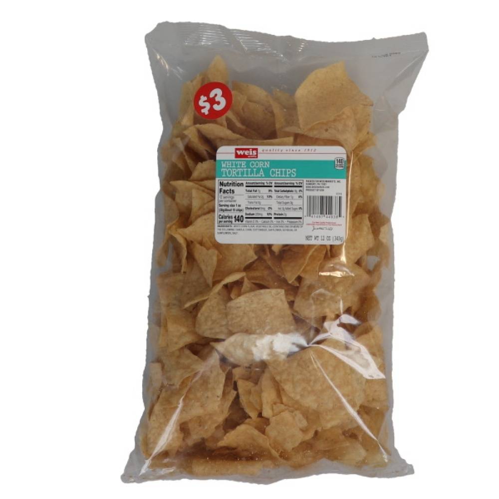 Weis Quality White Corn Tortilla Chips (12 oz)