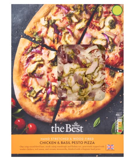 Morrisons Chicken and Basil Pesto Pizza