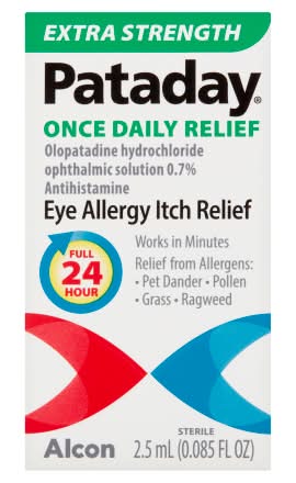 Pataday Extra Strength Eye Allergy Itch Daily Relief 2+ Year (0.09 fl oz)