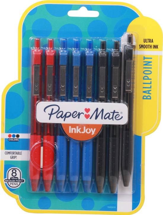 Paper Mate Inkjoy Medium Point Assorted Ink Colors Ballpoint Pens