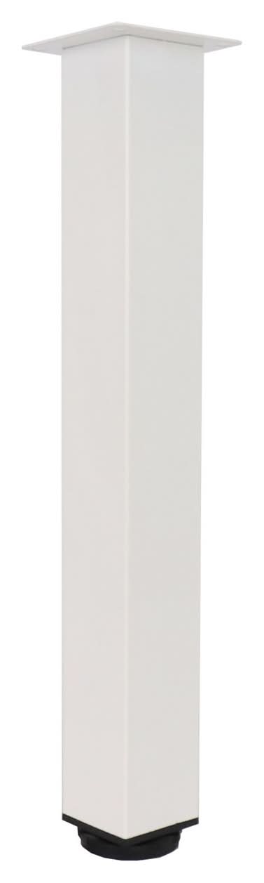 Adoored 50 x 400mm White Square Metal Leg