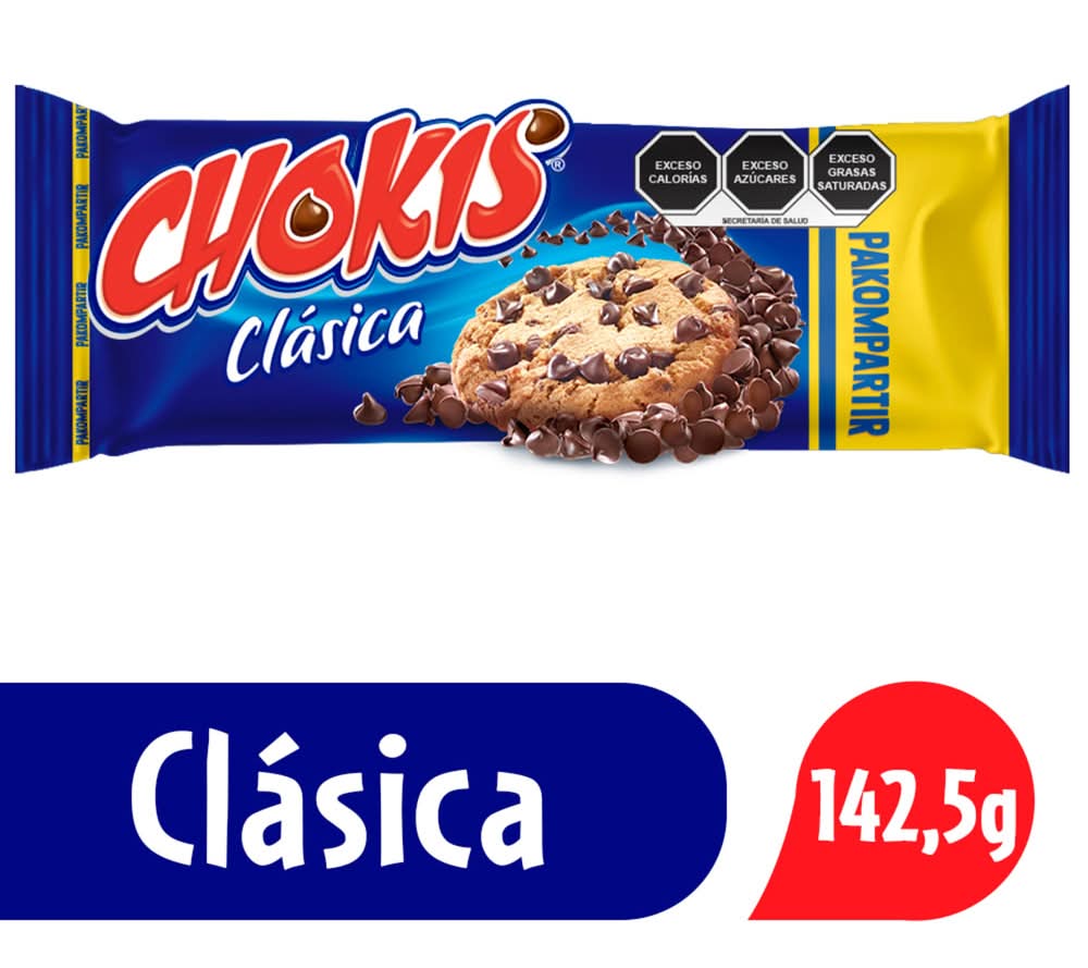 Chokis · Galleta clásica con chispas, chocolate (142,5 g)