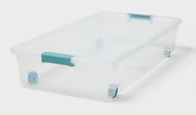 Brightroom Underbed Storage Bin With Latches 60 Qt