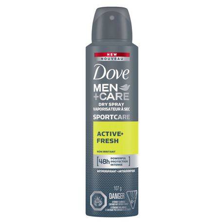 Dove+Care Sportcare Active+Fresh Antiperspirant Deodorant Dry Spray 107 Gr (107g)