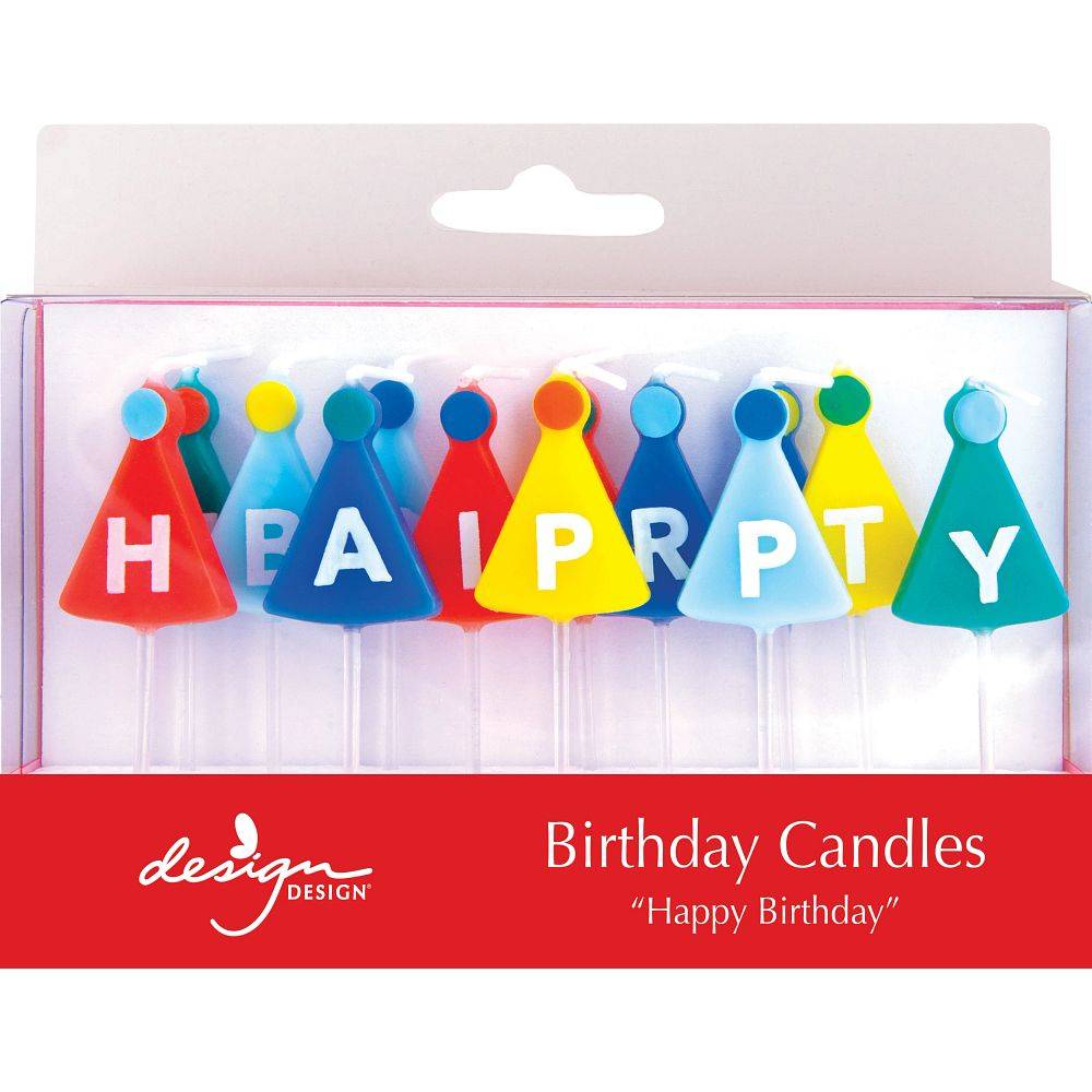 Design Design Happy Birthday Hats Candle-Birthday-