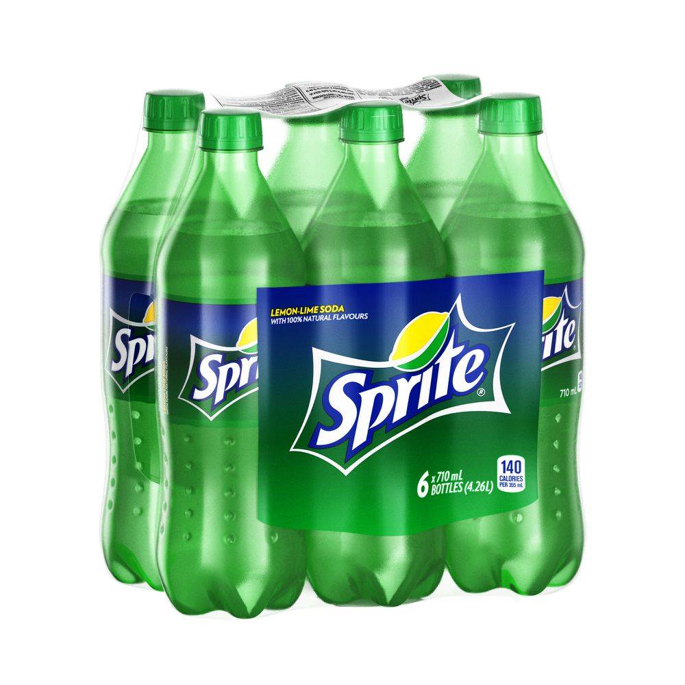 Sprite Lemon Lime Soda (6 x 710 ml)