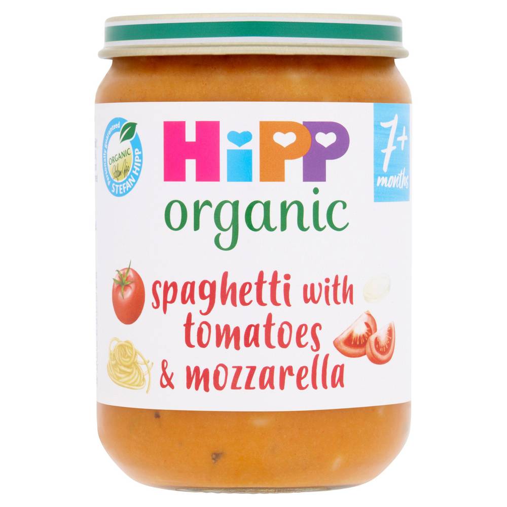 HiPP Organic Spaghetti Bolognese & Mozzarella Jar 190G 7 Month+