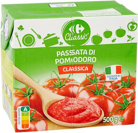 FID - Purée de tomates CARREFOUR - la brique de 500g