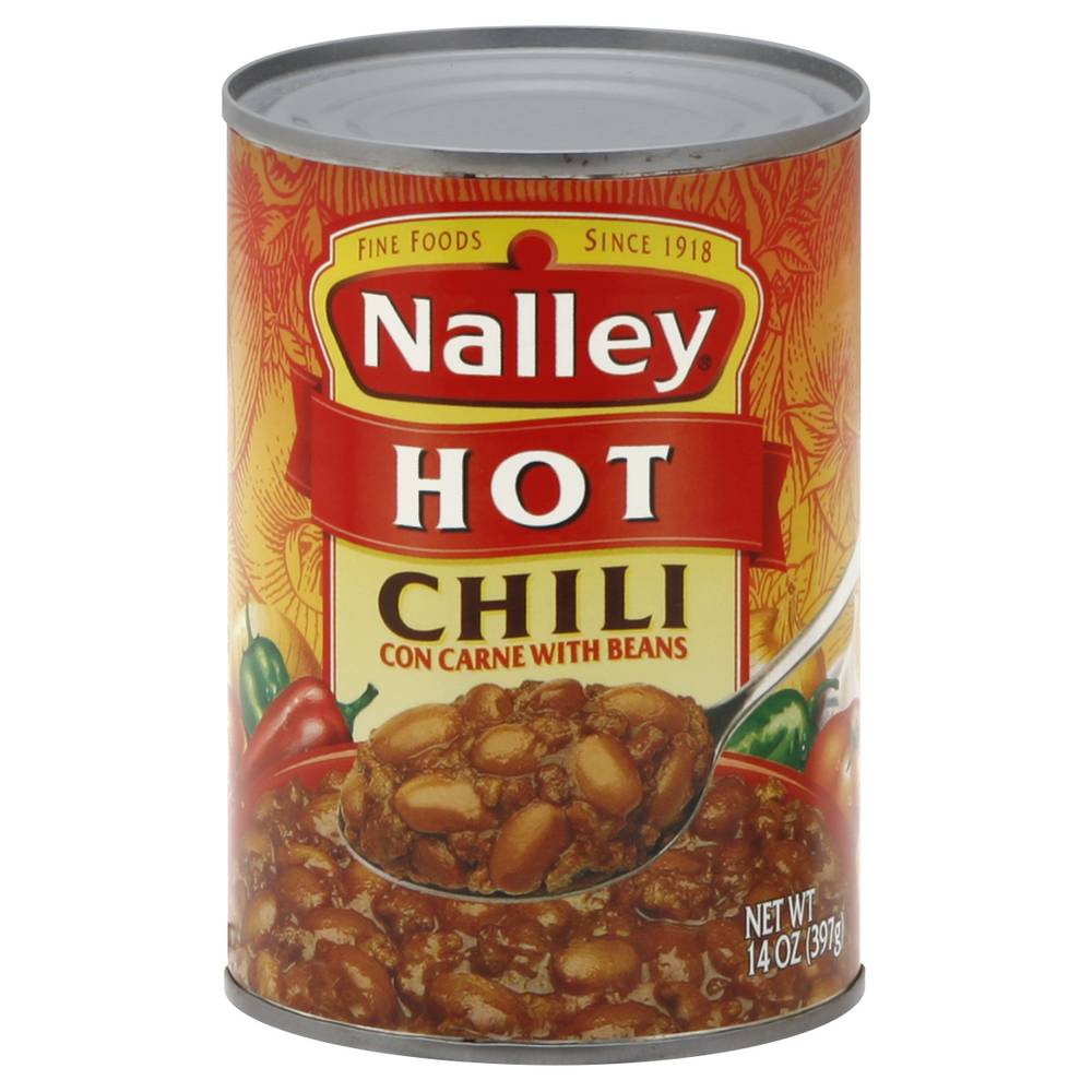 Nalley Hot Chili Con Carne With Beans