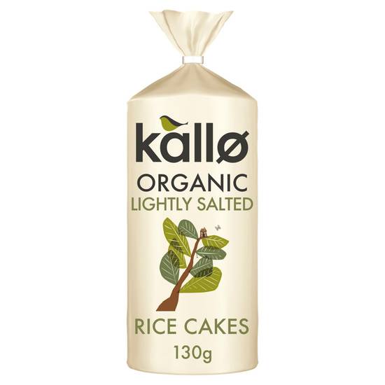 Kallo Organic Lightly Salted Wholegrain Rice Cakes 130g
