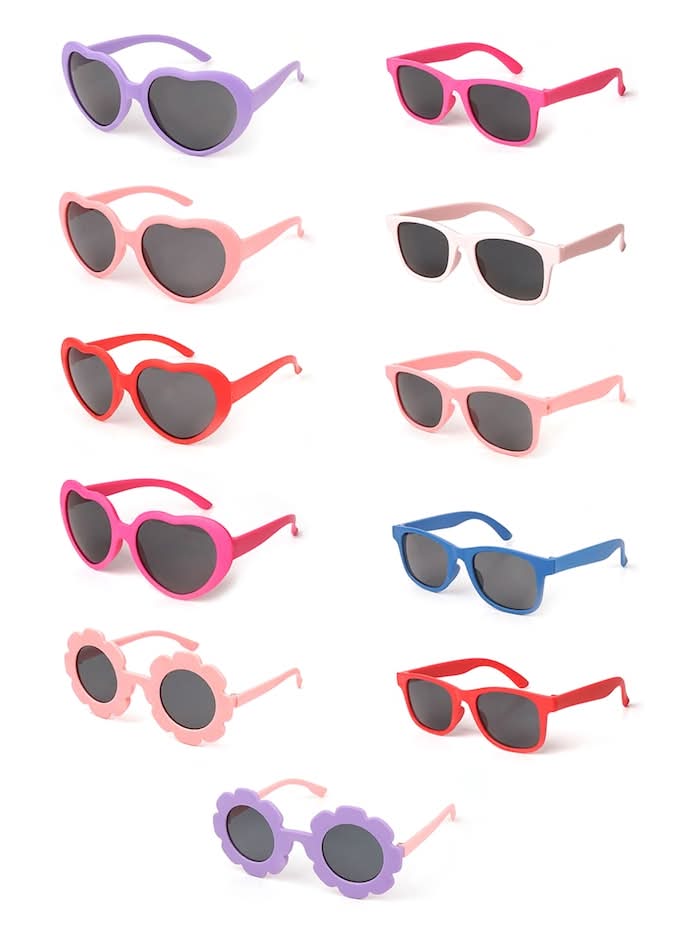 Kids Colored and Bendable Sunglasses, 5.5x2x1.5 in.