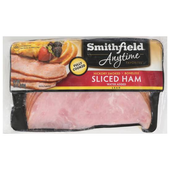 Smithfield Any Time Favorites Hickory Smoked Boneless Sliced Ham