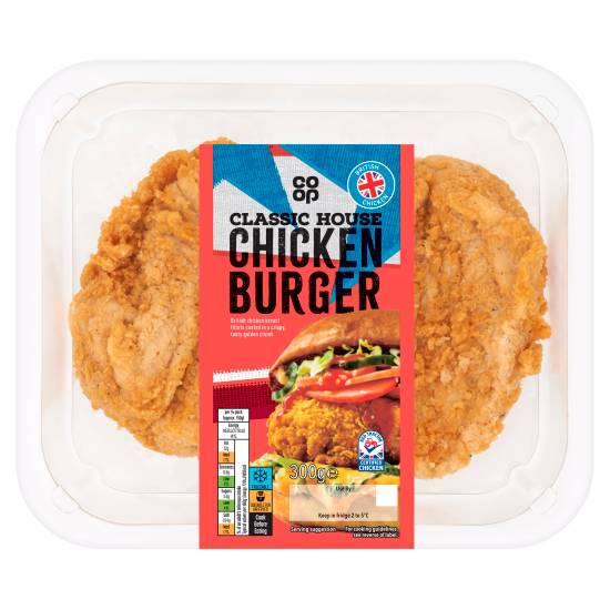 Co-Op Classic House Chicken Burger 300g