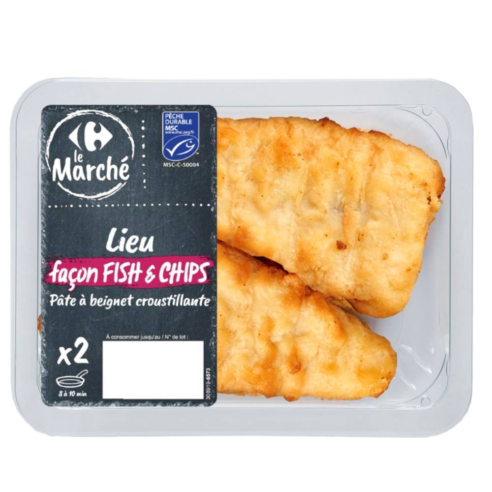 Carrefour Le Marché - Lieu façon fish et chips msc (2)