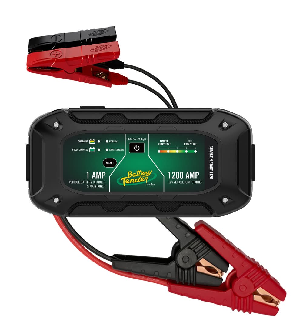Battery Tender Charge N Start 1200 -Amp 12 -Volt Portable Car Battery Jump Starter Analog