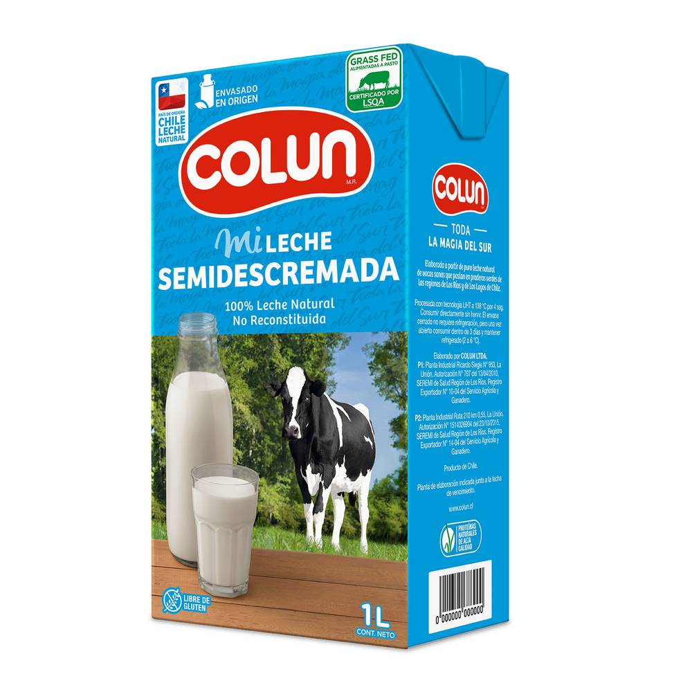 Colun leche semidescremada (1 l)