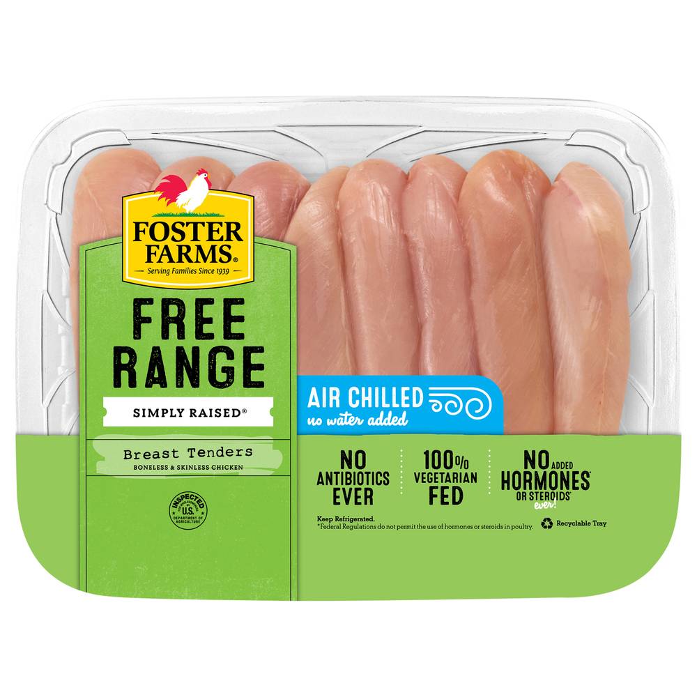 Foster Farms Simply Raised Chicken Breast Tenders, No Antibiotics Ever Per Pound