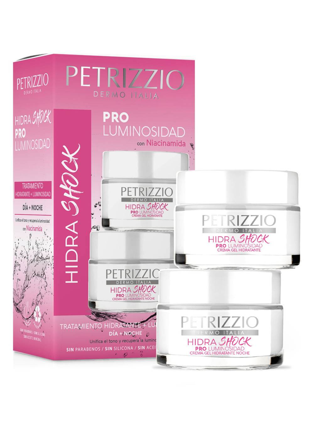Petrizzio set de cremas hidrashock pro luminosidad (pack 50 ml + 50 ml)