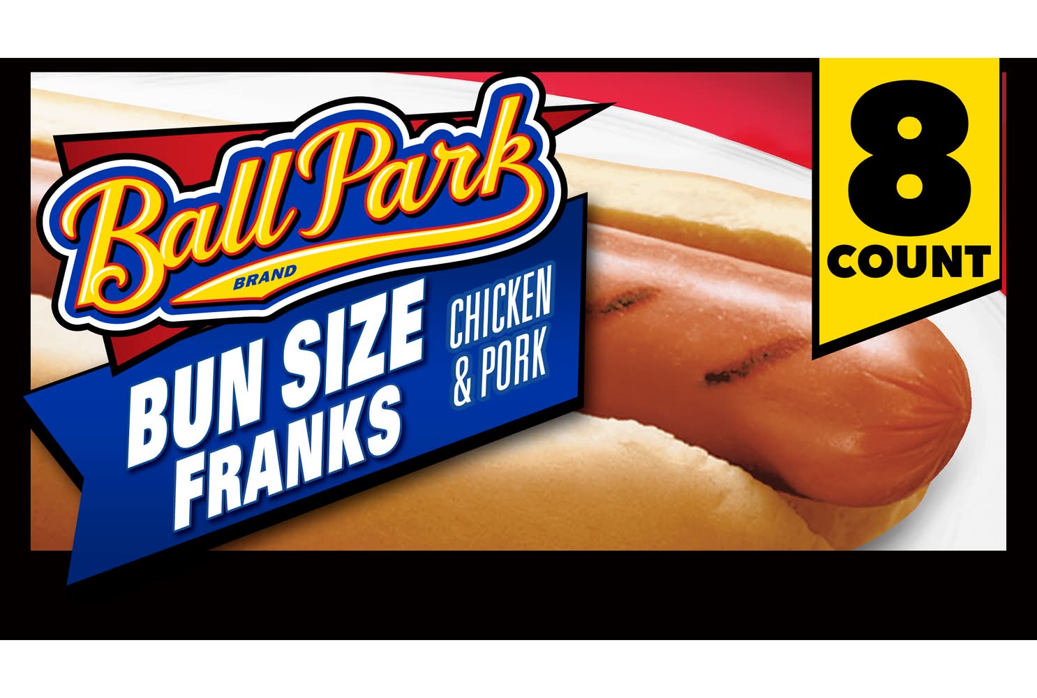 Ball Park Chicken & Pork Bun Size Franks (15 oz, 8 ct)
