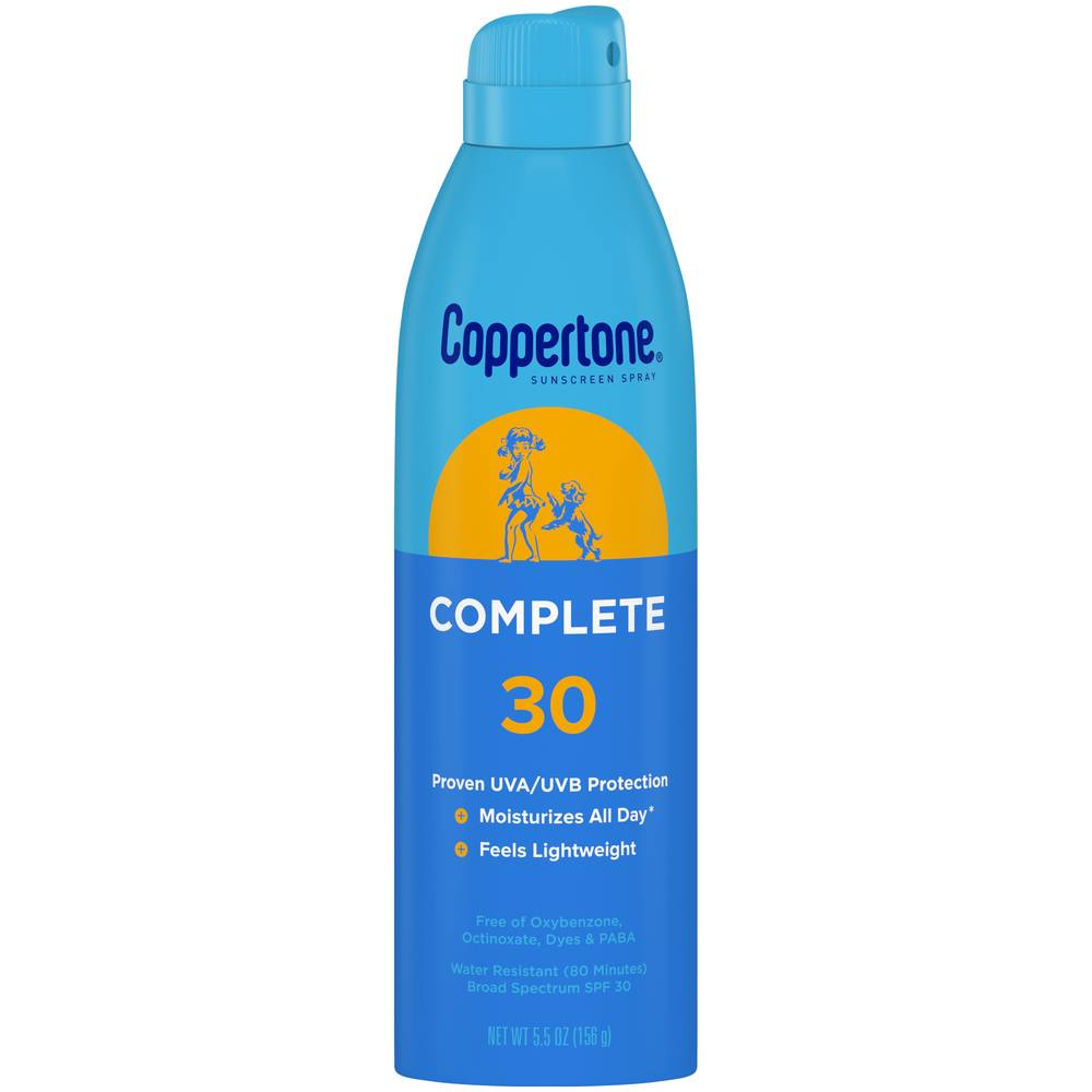 Coppertone Complete Sunscreen Spray SPF 30 (5.5 oz)