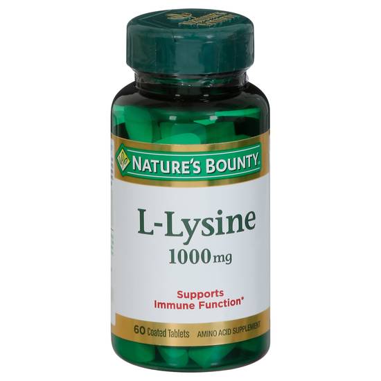 Nature's Bounty L-Lysine 1000 mg Coated Tablets (60 ct)