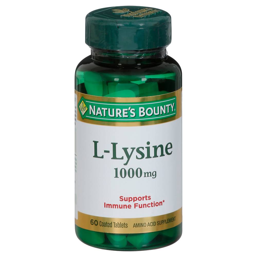 Nature's Bounty L-Lysine 1000 mg Coated Tablets (2.9 oz)