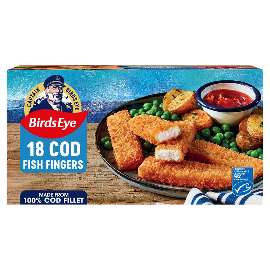 Birds Eye Breaded Cod Fish Fingers (18 pack)