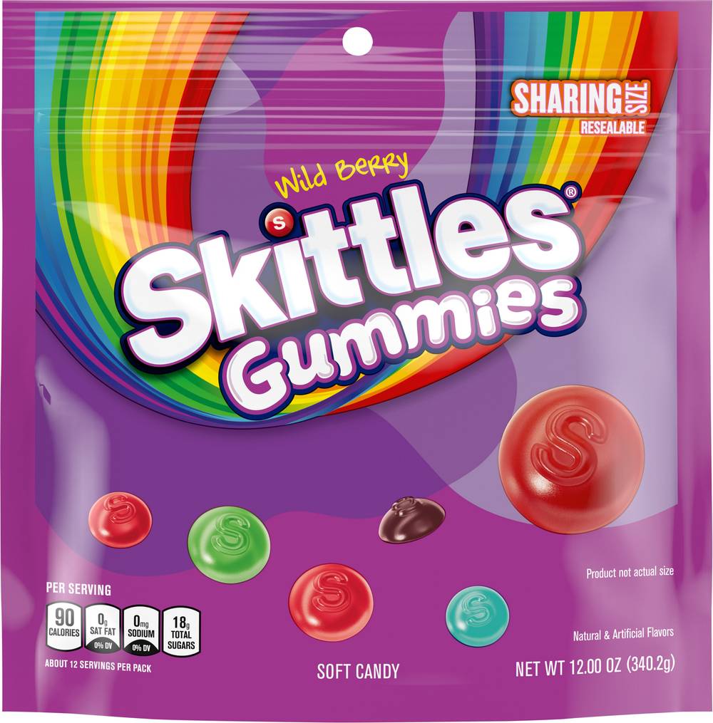 Skittles Wild Berry Soft Candy Gummies (12 oz)