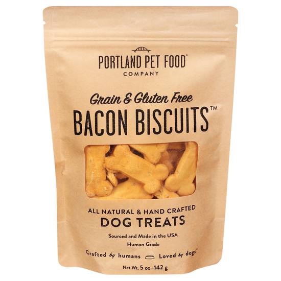 Portland Pet Food Bacon Biscuits Dog Treats (5 oz)