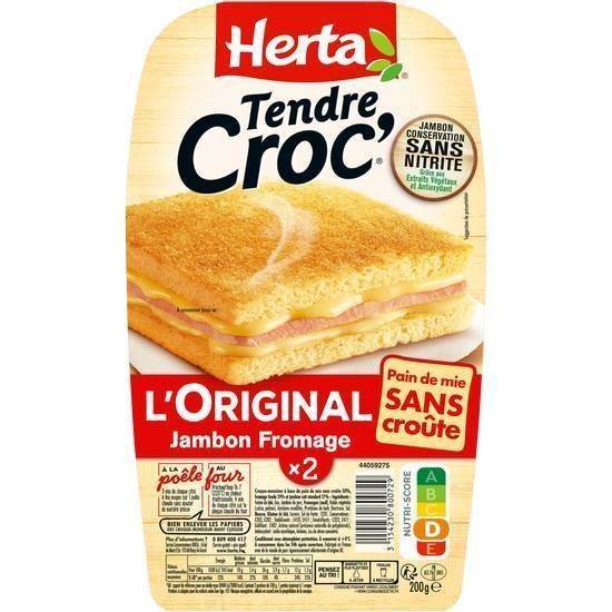 Tendre croc' l'original - jambon fromage - herta - 200g (2x 100g)