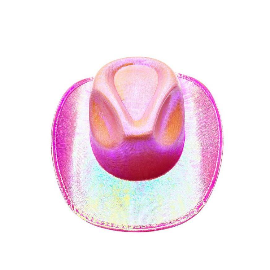 Party City Cowboy Hat (iridescent pink)