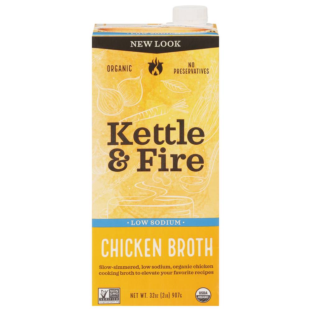 Kettle & Fire Low Sodium Chicken Broth (2 lbs)