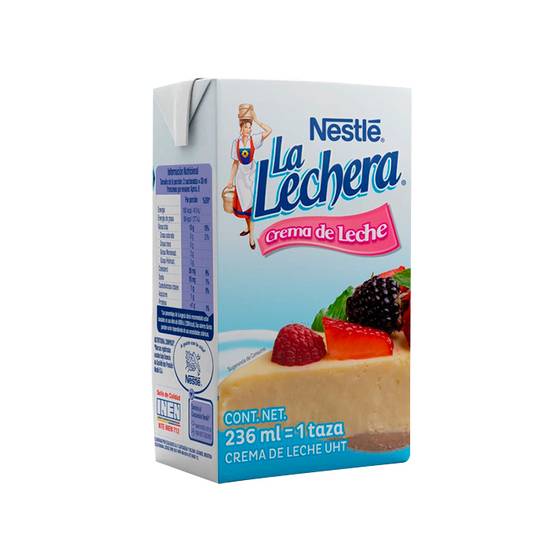 Cartón La Lechera Crema De Leche 236 Ml.
