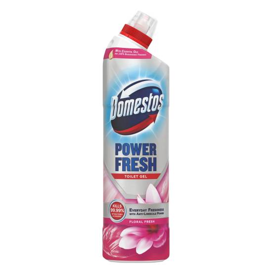 Domestos Floral Fresh, Power Fresh Gel Toilet Cleaner (750ml)