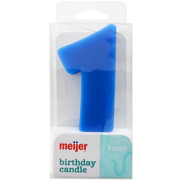 Meijer Party Extra Large 3 Inch Number 1 Birthday Candle