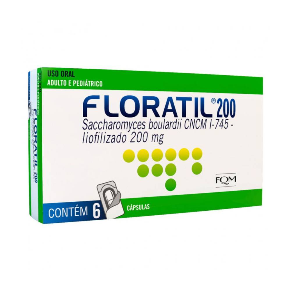 Natulab · Floratil 200mg cápsulas (6 un)