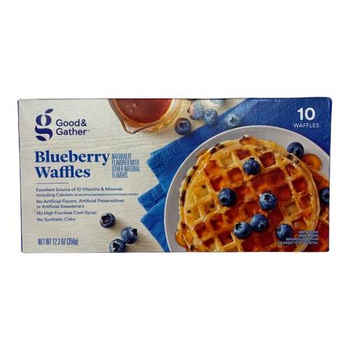 Good & Gather Frozen Waffles (blueberry)
