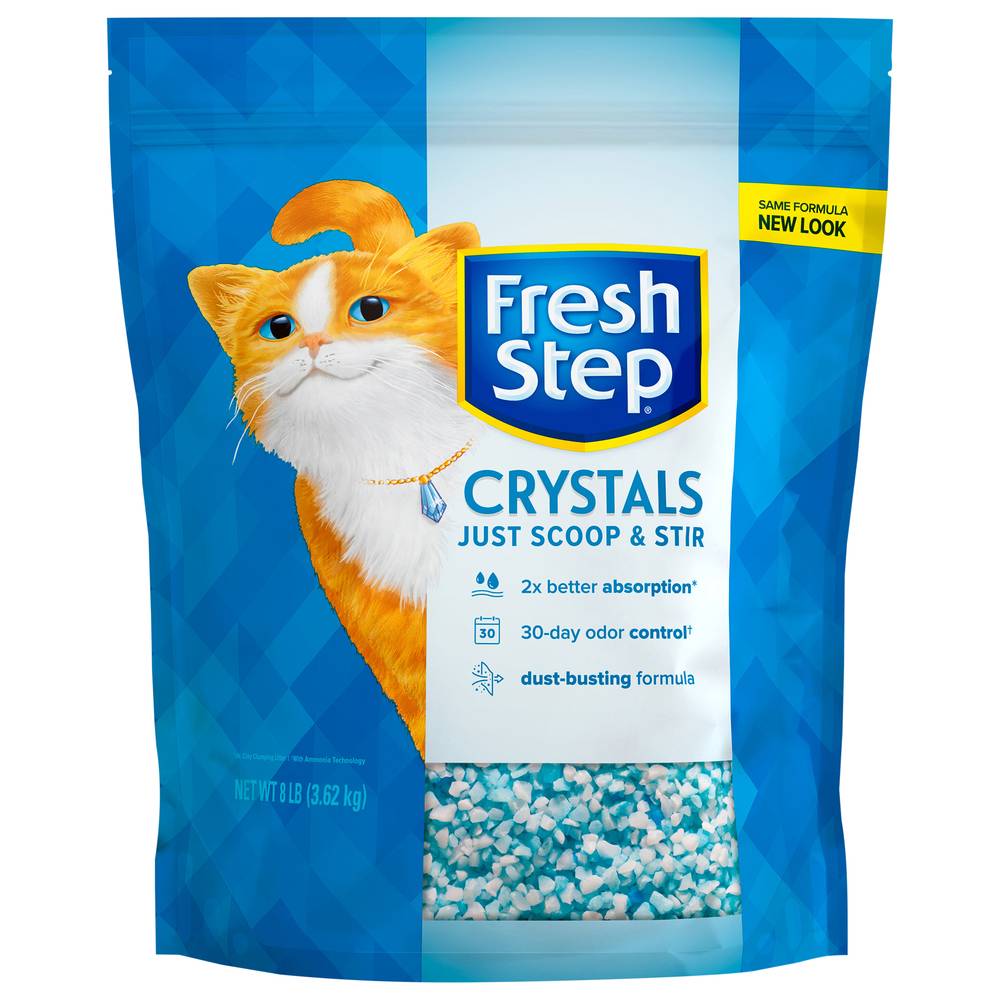 Fresh Step Premium Crystals Easy Care Cat Litter (8 lbs)