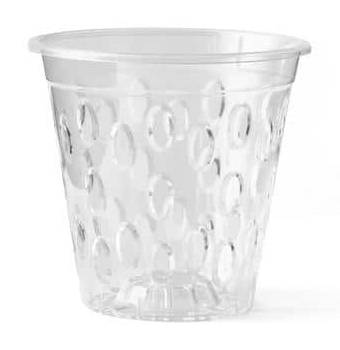 Clear Plastic Orchid Decorative Pot, 5 in